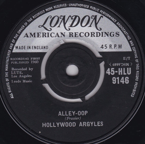 Hollywood Argyles - Alley-Oop / Sho' Know A Lot About Love (7