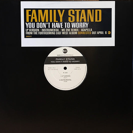 The Family Stand - You Don't Have To Worry (12", Promo)