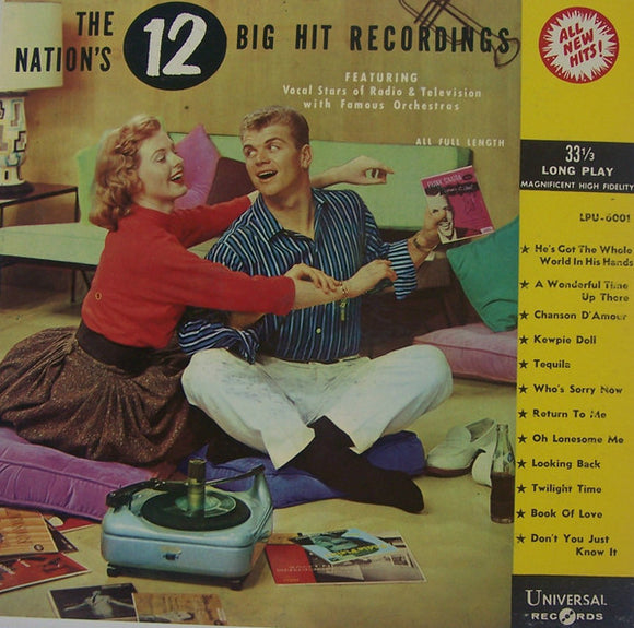 Vocal Stars Of Radio & Television With Famous Orchestras - The Nation's 12 Big Hit Recordings (LP, Comp, Mono)