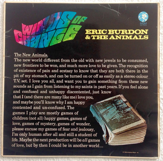Eric Burdon & The Animals - Winds Of Change (LP, Album, Mono)