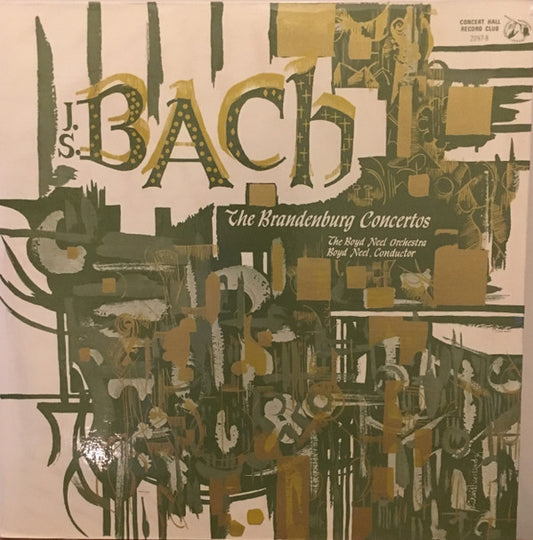 J. S. Bach* – Boyd Neel Kammerorchester* , Leitung: Boyd Neel - The Brandenburg Concertos (2xLP, Mono)