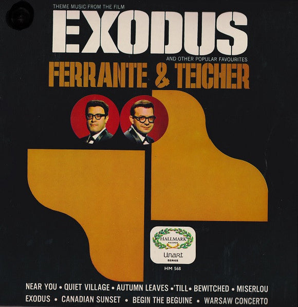 Ferrante & Teicher - Theme Music From The Film Exodus And Other Popular Favourites (LP, Album, Mono, RE)