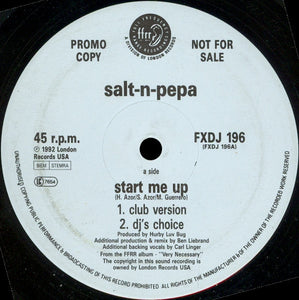 Salt-N-Pepa* - Start Me Up (12", Promo)
