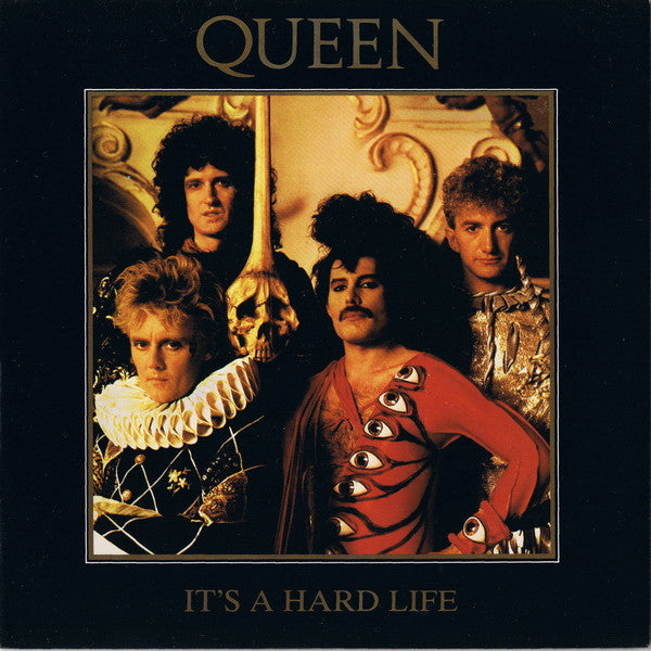 Queen - It's A Hard Life (7", Single, Bla)