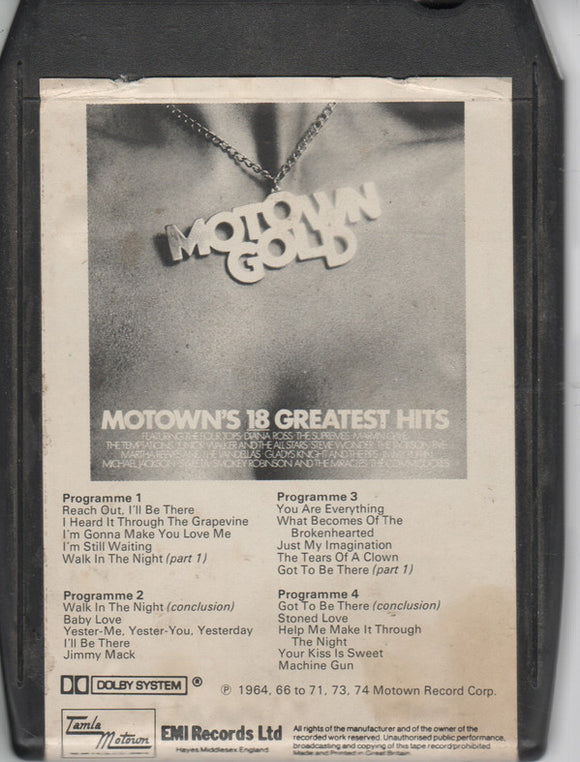 Various - Motown Gold (8-Trk, Comp, Bla)