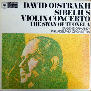 David Oistrakh* / Sibelius* - Violin Concerto - The Swan Of Tuonela (LP, Album, RE)