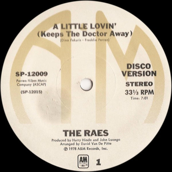 The Raes - A Little Lovin' (Keeps The Doctor Away) (12