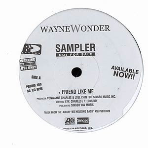 Wayne Wonder - Friend Like Me / Enemies (12", Promo)