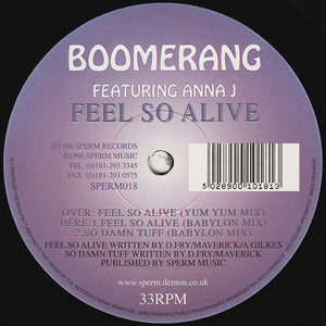Boomerang - Feel So Alive (12")