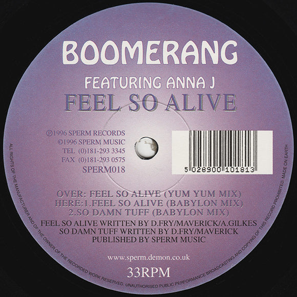 Boomerang - Feel So Alive (12