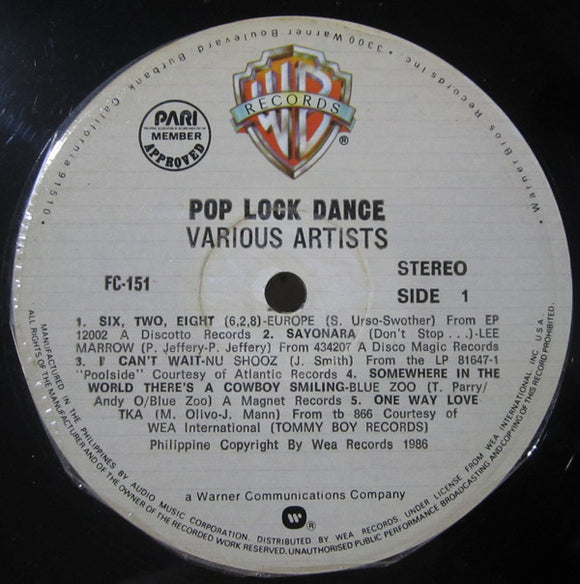 Various - Pop Lock Dance (LP, Comp)