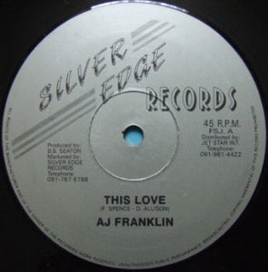 A.J.Franklin* - This Love (12")