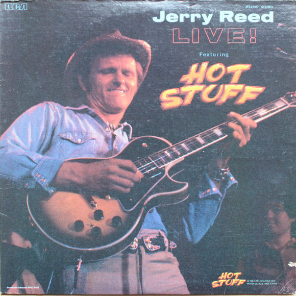 Jerry Reed Featuring Hot Stuff (4) - Live! (LP, Album, RE)