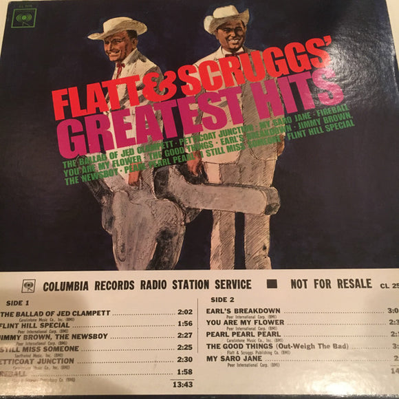 Flatt & Scruggs - Greatest Hits (LP, Comp, Mono, Promo)