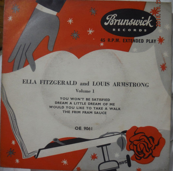 Ella Fitzgerald And Louis Armstrong - Volume 1 (7", EP, Tri)
