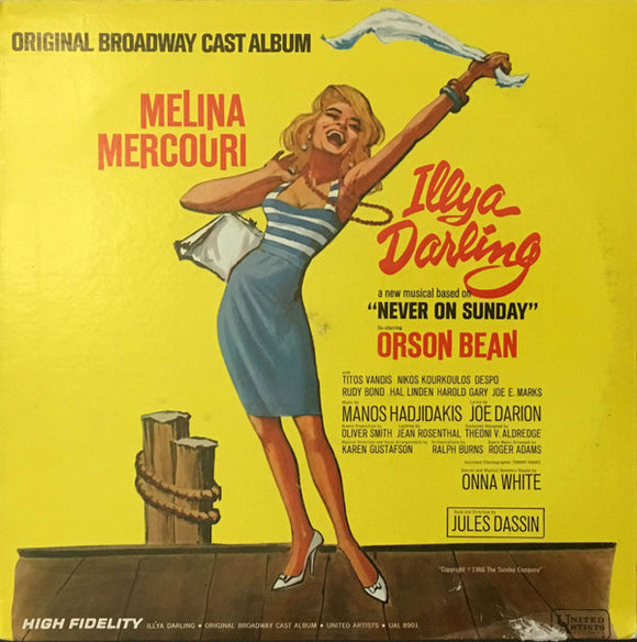 Manos Hadjidakis, Melina Mercouri - Illya Darling (Original Broadway Cast Album) (LP, Album, Mono)
