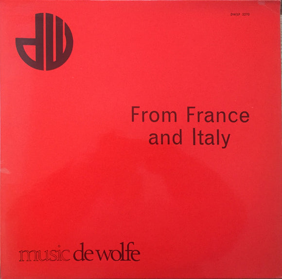 Reg Tilsley - From France And Italy (LP)