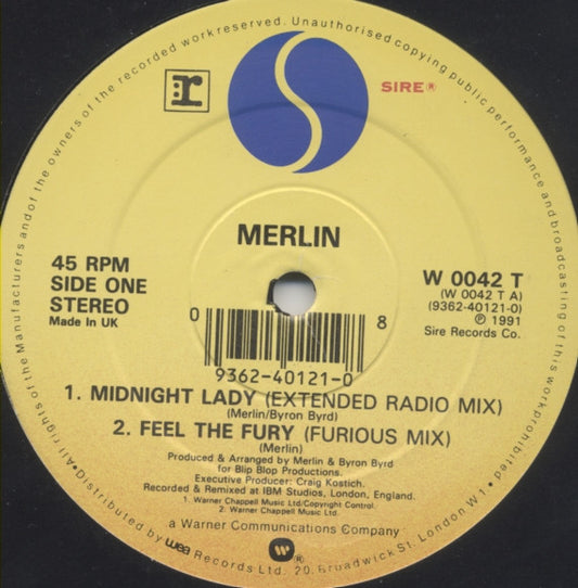 Merlin - Midnight Lady (12", Single)