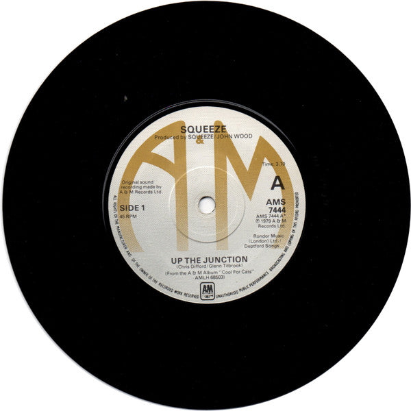 Squeeze (2) - Up The Junction (7", Single, Gol)