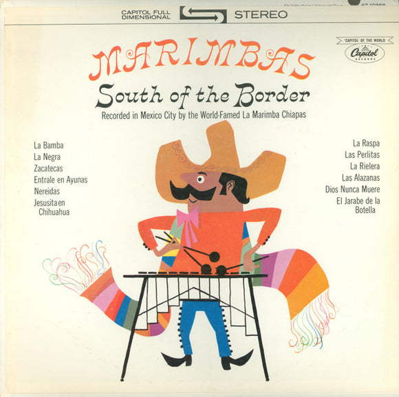 La Marimba Chiapas - Marimbas South Of The Border (LP, Album)
