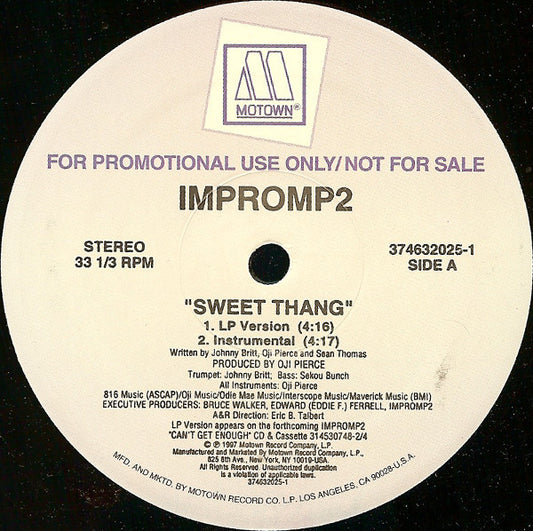 Impromp2 - Sweet Thang / Angel (12", Promo)