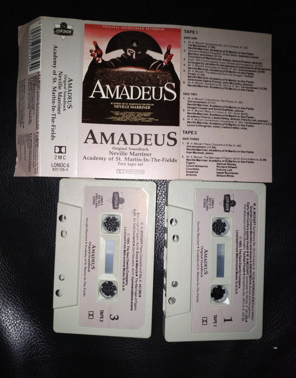 Neville Marriner* - The Academy Of St. Martin-in-the-Fields - Amadeus (Original Soundtrack Recording) (2xCass, Album)