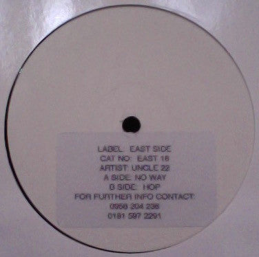 Uncle 22 - No Way / Hop (12", Promo)