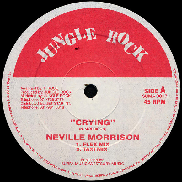 Neville Morrison / Maestro Goods - Crying / Zoom Bye Bye (12