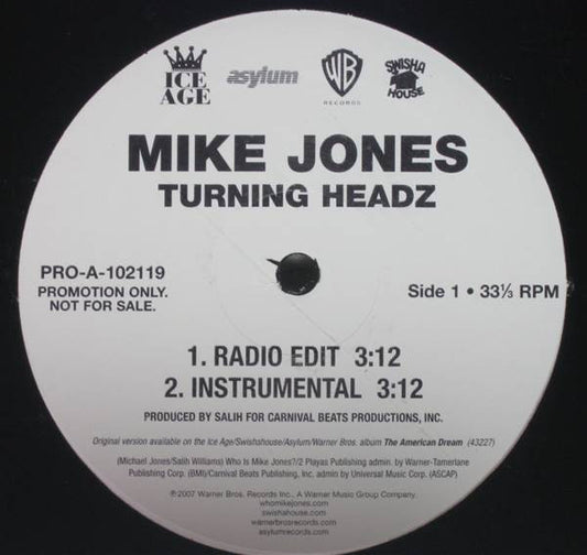 Mike Jones (2) - Turning Headz (12", Promo)