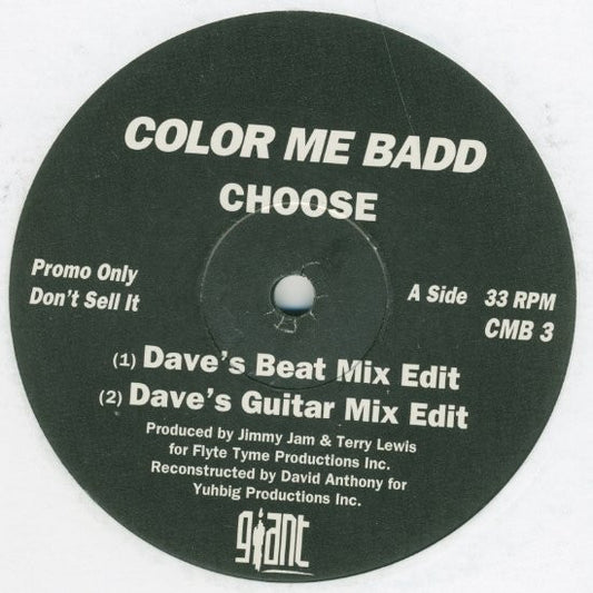 Color Me Badd - Choose (12", Promo)