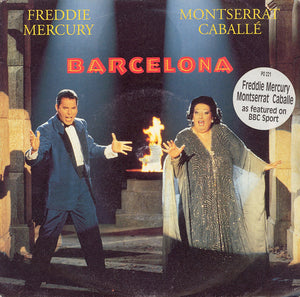 Freddie Mercury & Montserrat Caballé - Barcelona (7", Single, RE)