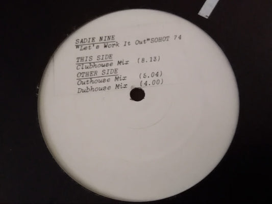 Sadie Nine - Let's Work It Out (12", Promo, W/Lbl, Sti)