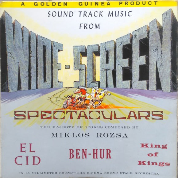 The Cinema Sound Stage Orchestra - Sound Track Music From Wide-Screen Spectaculars (LP, Hig)