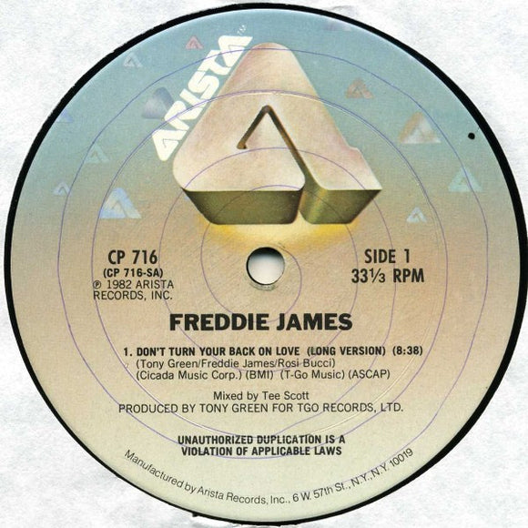 Freddie James - Don't Turn Your Back On Love (12