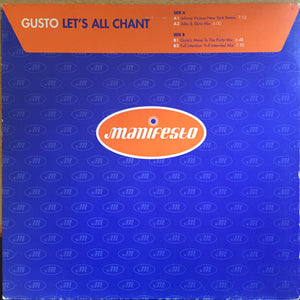 Gusto - Let's All Chant (12")