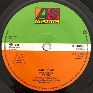 AC/DC - Jailbreak (7", Single, RE)