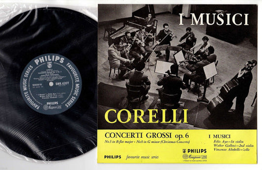Corelli* / I Musici, Felix Ayo*, Walter Gallozzi, Vincenzo Altobelli* - Concerti Grossi Op. 6 (10", Mono)