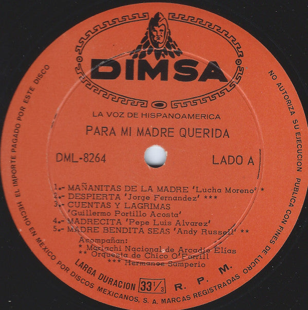 Various - Para Mi Madre Querida (LP, Comp)