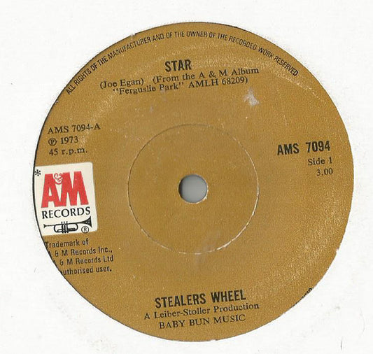Stealers Wheel - Star (7", Sol)