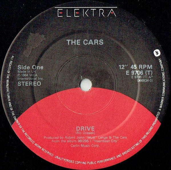 The Cars - Drive (12", Single, Dam)