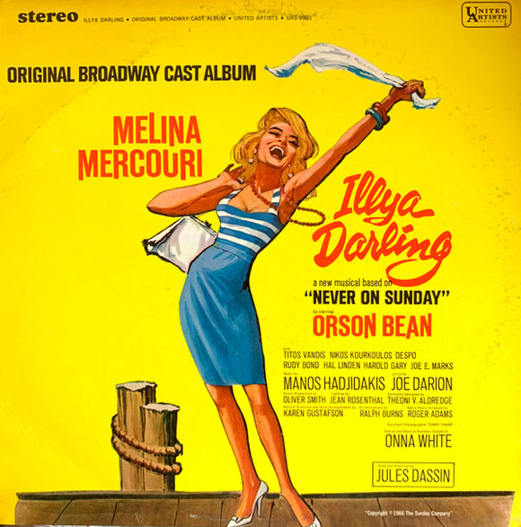 Manos Hadjidakis, Melina Mercouri - Illya Darling (Original Broadway Cast Album) (LP, Album)