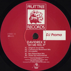 Davidrex X - Let Me Feel It (12", Promo)