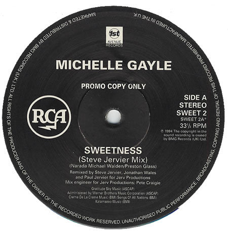 Michelle Gayle - Sweetness (12", Promo)
