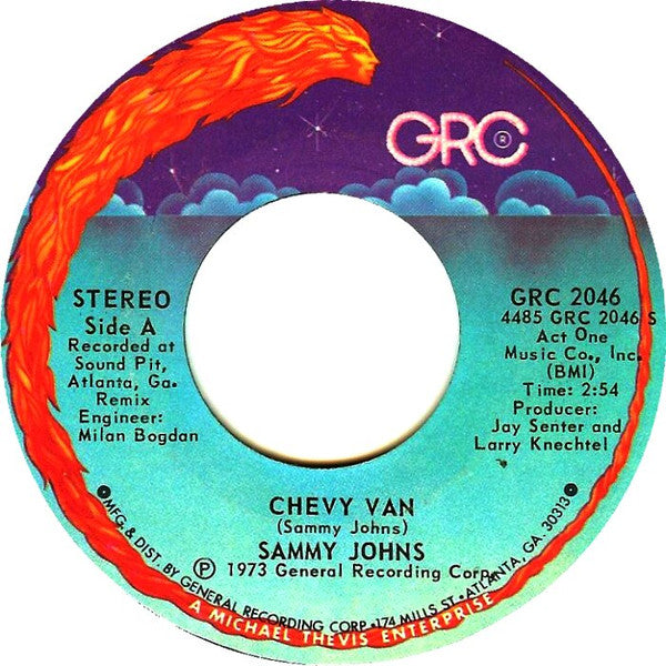 Sammy Johns - Chevy Van (7", Single, Styrene)
