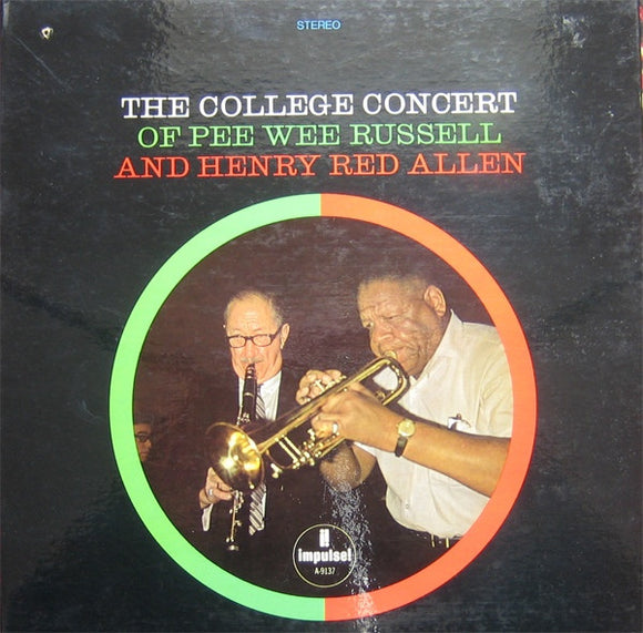 Pee Wee Russell And Henry Red Allen* - The College Concert Of Pee Wee Russell And Henry Red Allen (LP, Album)