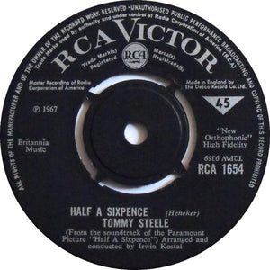 Tommy Steele - Half A Sixpence (7", Single)