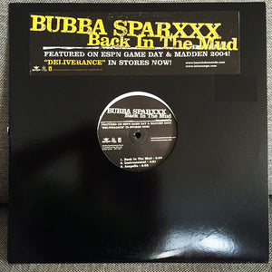 Bubba Sparxxx - Back In The Mud (12", Promo)