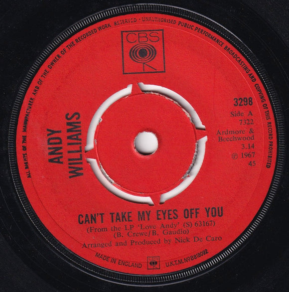Andy Williams - Can't Take My Eyes Off You (7
