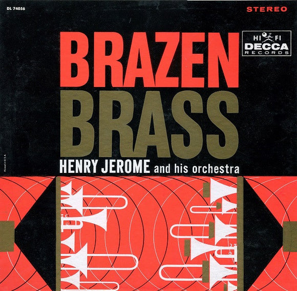 Henry Jerome And His Orchestra - Brazen Brass (LP, Album)