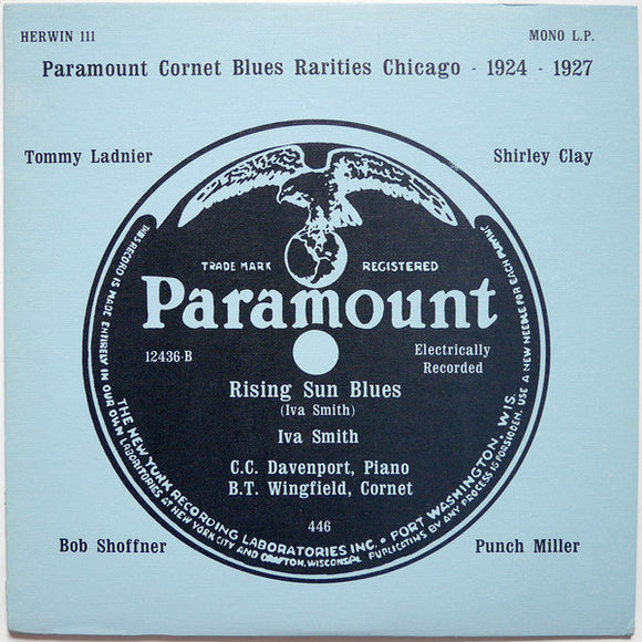 Various - Paramount Cornet Blues Rarities Chicago 1924-1927 (LP, Comp, Mono, Blu)